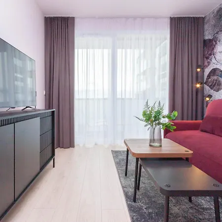 Apartly- Riverside & Balkon, Widok Szczecin