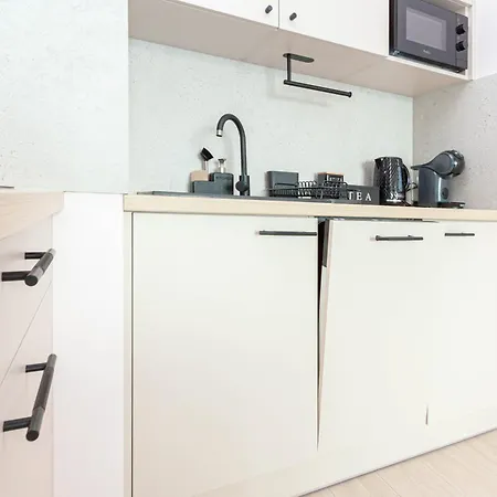 Apartman Apartly- Riverside & Balkon, Widok Szczecin